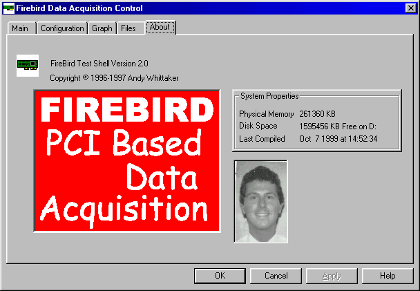 Firebird About screen